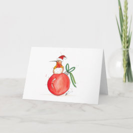 De Kerstkaart van de kolibrie Feestdagen Kaart