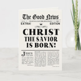 De Kerstkaart van de Krantekop van de krant Feestdagen Kaart