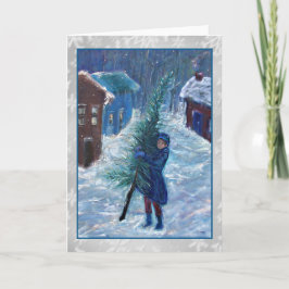 De Kerstkaart van de Kunst van het Verhaal van Feestdagen Kaart