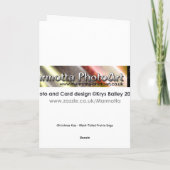 De Kerstkaart van de Kus van Kerstmis Feestdagen Kaart (Achterkant)