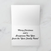 de Kerstkaart van de kwartelswoestijn Feestdagen Kaart (Binnen)