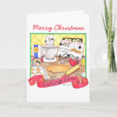 De Kerstkaart van de Liefde van de uitwisseling Feestdagen Kaart (Voorkant)