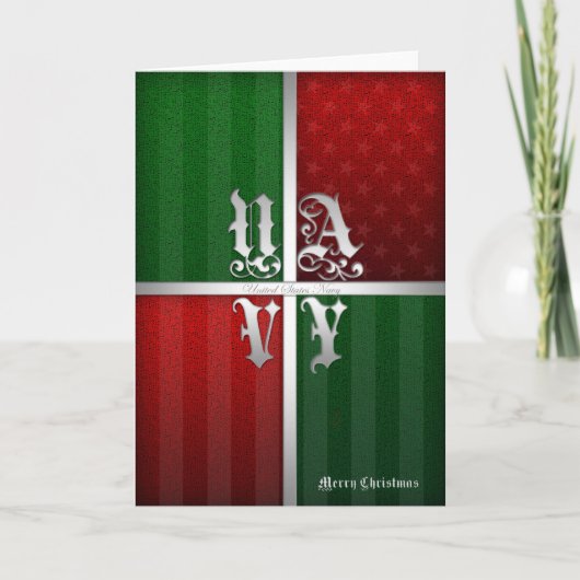 De Kerstkaart van de marine Feestdagen Kaart (Voorkant)