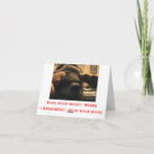 De Kerstkaart van de mastiff Feestdagen Kaart (Achterkant)