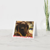 De Kerstkaart van de mastiff Feestdagen Kaart (Voorkant)