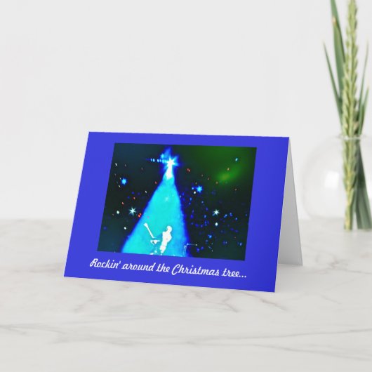 De Kerstkaart van de Muziek van het Broodje van de Feestdagen Kaart (Voorkant)