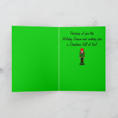 De Kerstkaart van de notekraker voor een Kleinzoon Feestdagen Kaart (Binnen)