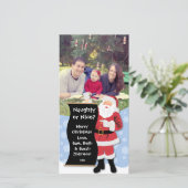 De Kerstkaart van de ongehoorzame of Kerstman van (Staand voorkant)