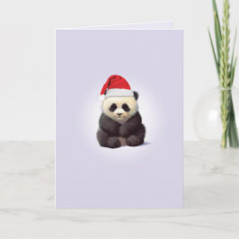 De Kerstkaart van de Panda van de Babys van de Feestdagen Kaart