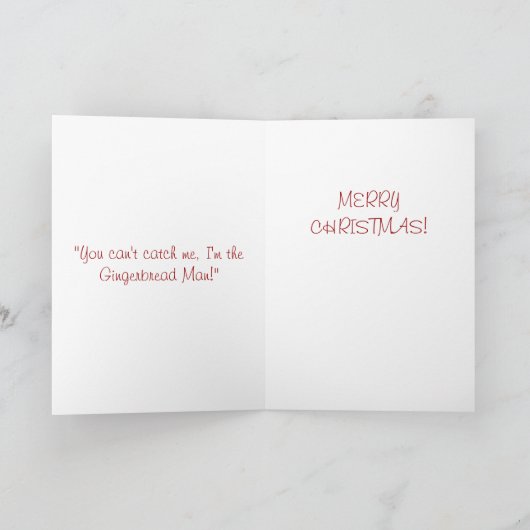 De Kerstkaart van de peperkoek Feestdagen Kaart (Binnen)