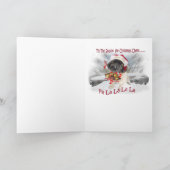 De Kerstkaart van de Poten van de Kerstman van Feestdagen Kaart (Binnen)