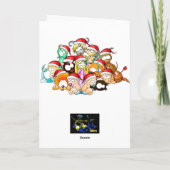 De Kerstkaart van de Ram Feestdagen Kaart (Achterkant)