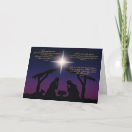De Kerstkaart van de Scène van de geboorte van Feestdagen Kaart