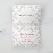 De Kerstkaart van de Scène van de geboorte van Feestdagen Kaart (Binnen)