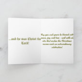 De Kerstkaart van de Scène van de geboorte van Feestdagen Kaart (Binnen)