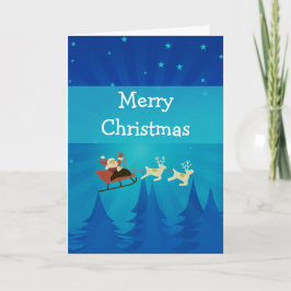 De Kerstkaart van de Scène van de Winter van de Feestdagen Kaart
