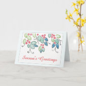 De  kerstKaart van de Seizoenen Kaart (Gele Bloem)