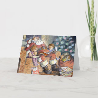 De Kerstkaart van de slaap "van de Kerstman" Feestdagen Kaart