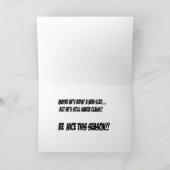 De Kerstkaart van de Slee van de kerstman Feestdagen Kaart (Binnen)