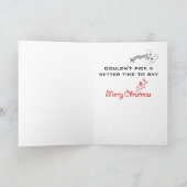 De Kerstkaart van de Speler van de gitaar Feestdagen Kaart (Binnen)