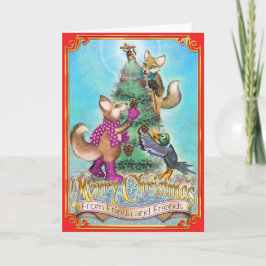 De Kerstkaart van de Staarten van Frieda - Frieda Feestdagen Kaart