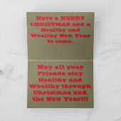 De Kerstkaart van de Stad van Kerstmis Feestdagen Kaart (Binnen)