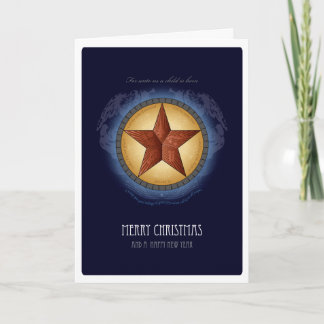 De Kerstkaart van de Ster van Texas Feestdagen Kaart