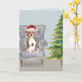 De Kerstkaart van de Stier van de kuil, de Kaart (Gele Bloem)