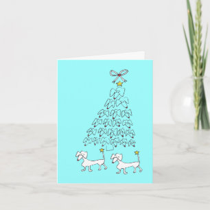 DE KERSTKAART VAN DE TEKKEL FEESTDAGEN KAART
