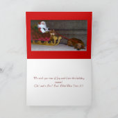 De Kerstkaart van de tekkel Feestdagen Kaart (Binnen)