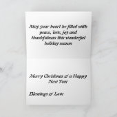 De Kerstkaart van de tijger Feestdagen Kaart (Binnen)