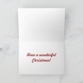 De Kerstkaart van de turner Feestdagen Kaart (Binnen)