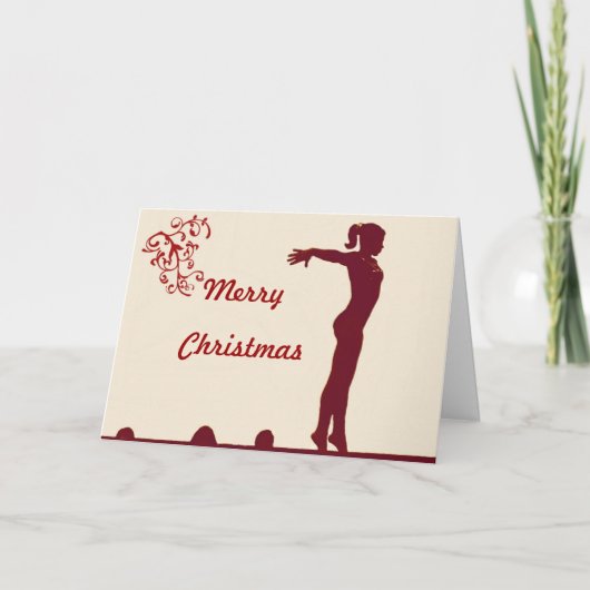 De Kerstkaart van de turner Feestdagen Kaart (Voorkant)