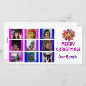 De Kerstkaart van de Verjaardag van het Net van de (Voorkant / Achterkant)