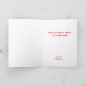 De Kerstkaart van de Vlag van het Signaal van Feestdagen Kaart (Binnen)