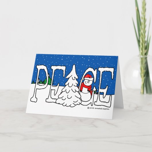 De Kerstkaart van de vrede Feestdagen Kaart (Voorkant)