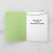 De Kerstkaart van de Vrienden van de ara, Feestdagen Kaart (Binnen)