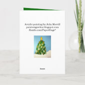 De Kerstkaart van de vuisthandschoen Feestdagen Kaart (Achterkant)