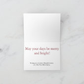 De Kerstkaart van de waterverf: Ornamenten Feestdagen Kaart (Binnen)