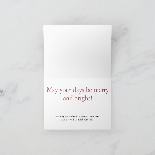 De Kerstkaart van de waterverf: Ornamenten Feestdagen Kaart (Binnen)