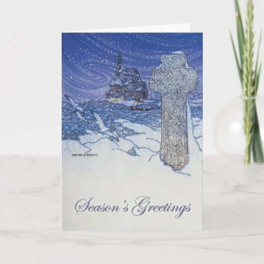 De Kerstkaart van de Winden van de winter Feestdagen Kaart (Voorkant)