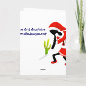 De Kerstkaart van de Worm van de fee Feestdagen Kaart (Achterkant)