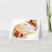 De kerstkaart van de Zangers van de Hymne Feestdagen Kaart (Achterkant)