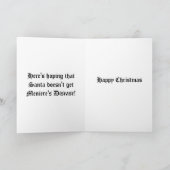 De Kerstkaart van de Ziekte van Meniere van de Feestdagen Kaart (Binnen)