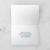 De Kerstkaart van de Zonsondergang van poolsters Feestdagen Kaart (Binnen)