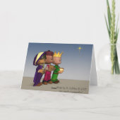 De Kerstkaart van drie Wijzen Feestdagen Kaart (Achterkant)