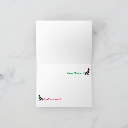 De Kerstkaart van Ducky Feestdagen Kaart (Binnen)