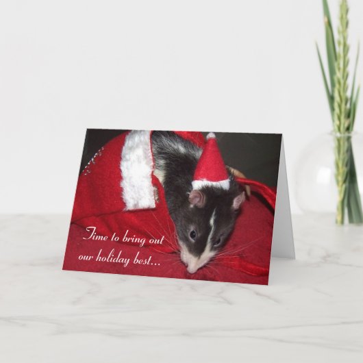 De Kerstkaart van Edison Feestdagen Kaart (Voorkant)