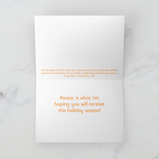 De Kerstkaart van engelen Feestdagen Kaart (Binnen)