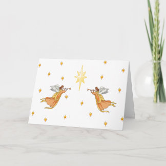 De Kerstkaart van engelen Feestdagen Kaart